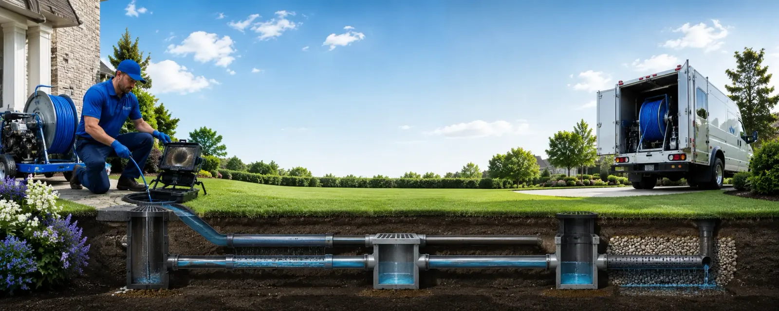 Outdoor drain cleaning information for Shubert, NE